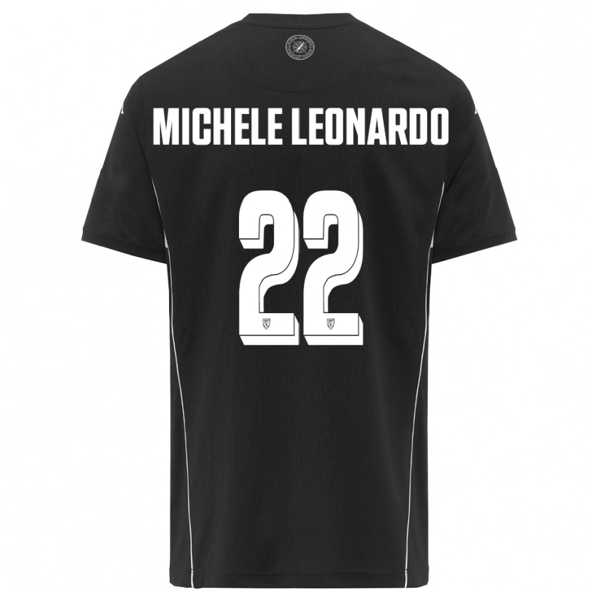 Danxen Män Matteo Michele Leonardo #22 Svart Vit Bortatröja Matchtröjor 2025/26 Tröjor T-Tröja