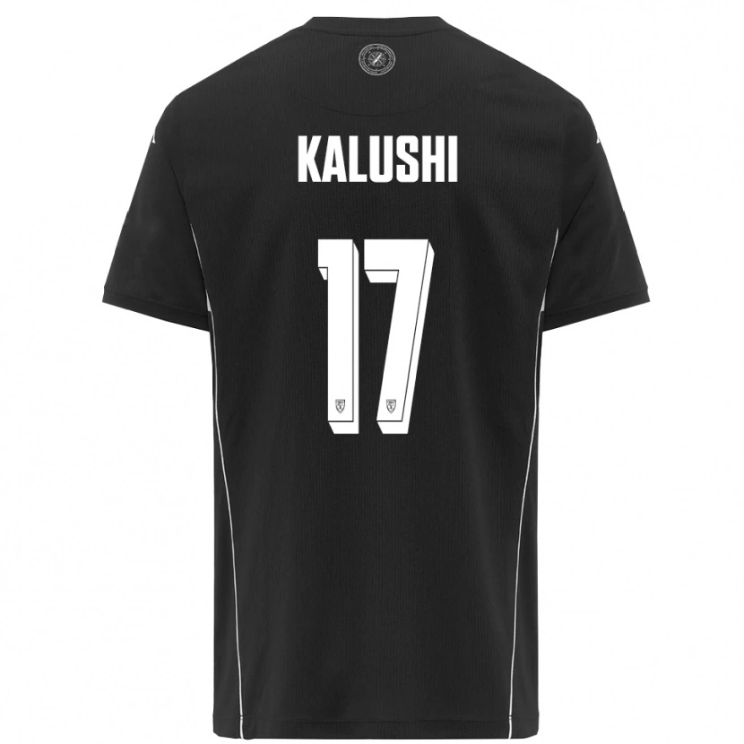 Danxen Män Marvin Kalushi #17 Svart Vit Bortatröja Matchtröjor 2025/26 Tröjor T-Tröja