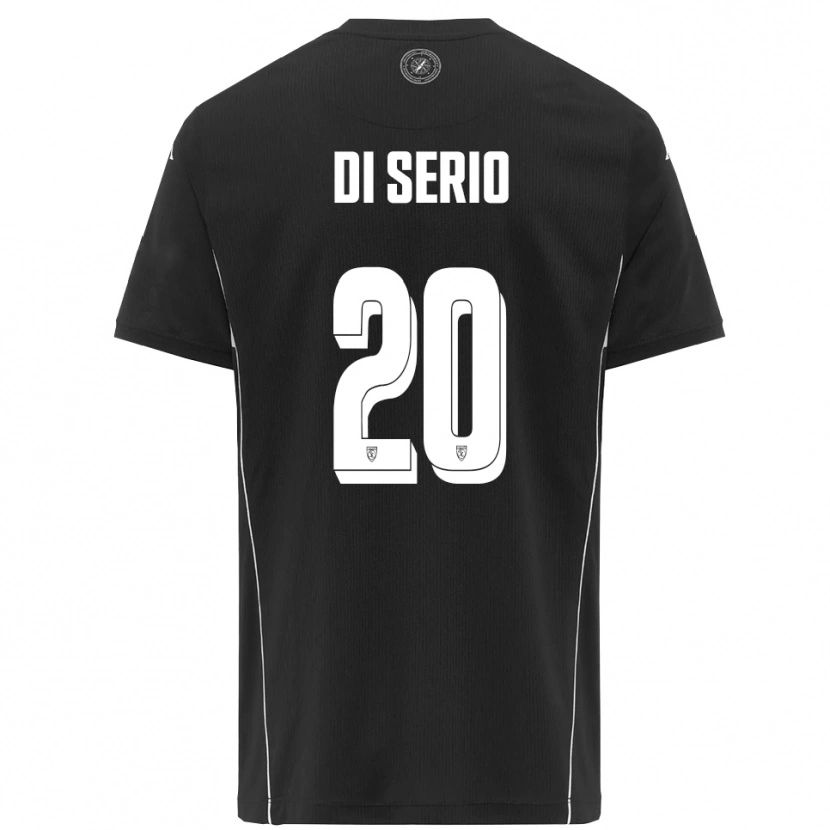 Danxen Män Giuseppe Di Serio #20 Svart Vit Bortatröja Matchtröjor 2025/26 Tröjor T-Tröja