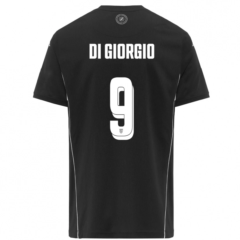 Danxen Män Riccardo Di Giorgio #9 Svart Vit Bortatröja Matchtröjor 2025/26 Tröjor T-Tröja