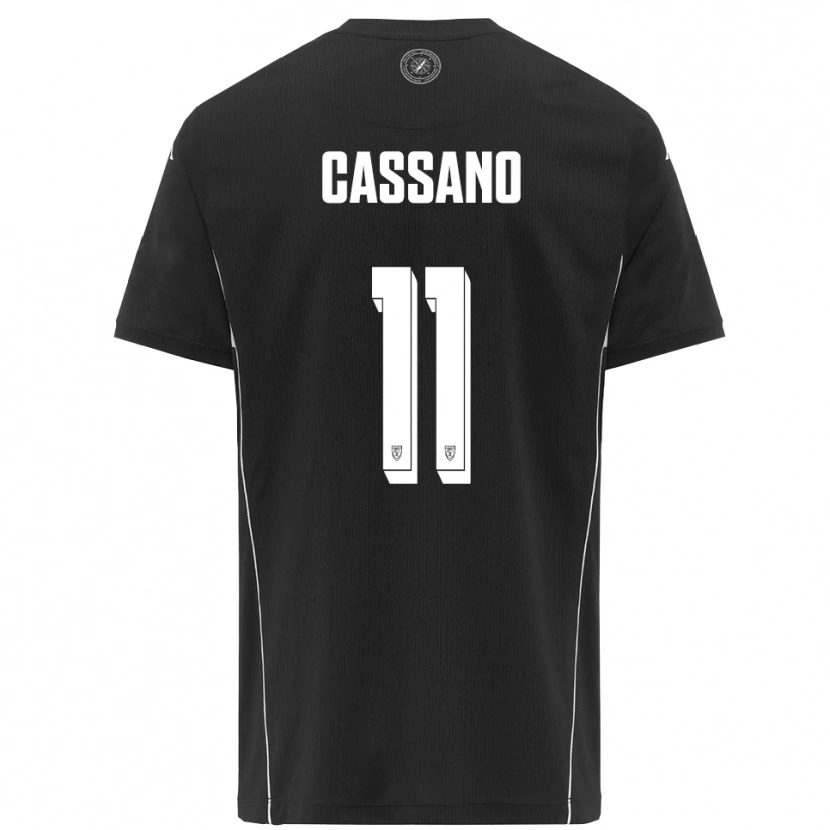 Danxen Män Armando Cassano #11 Svart Vit Bortatröja Matchtröjor 2025/26 Tröjor T-Tröja