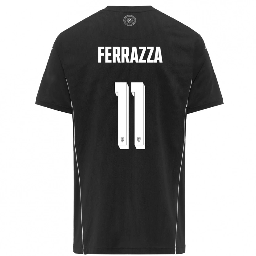 Danxen Män Diego Ferrazza #11 Svart Vit Bortatröja Matchtröjor 2025/26 Tröjor T-Tröja