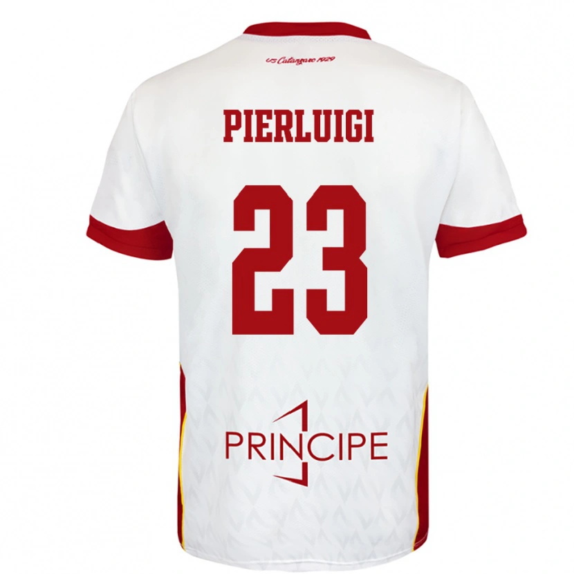 Danxen Män Federico Pierluigi #23 Vit Röd Bortatröja Matchtröjor 2025/26 Tröjor T-Tröja