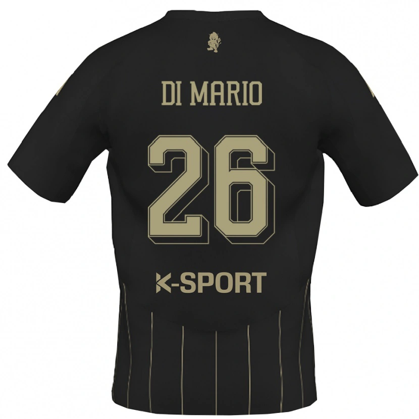 Danxen Män Stefano Di Mario #26 Grått Vitt Bortatröja Matchtröjor 2025/26 Tröjor T-Tröja