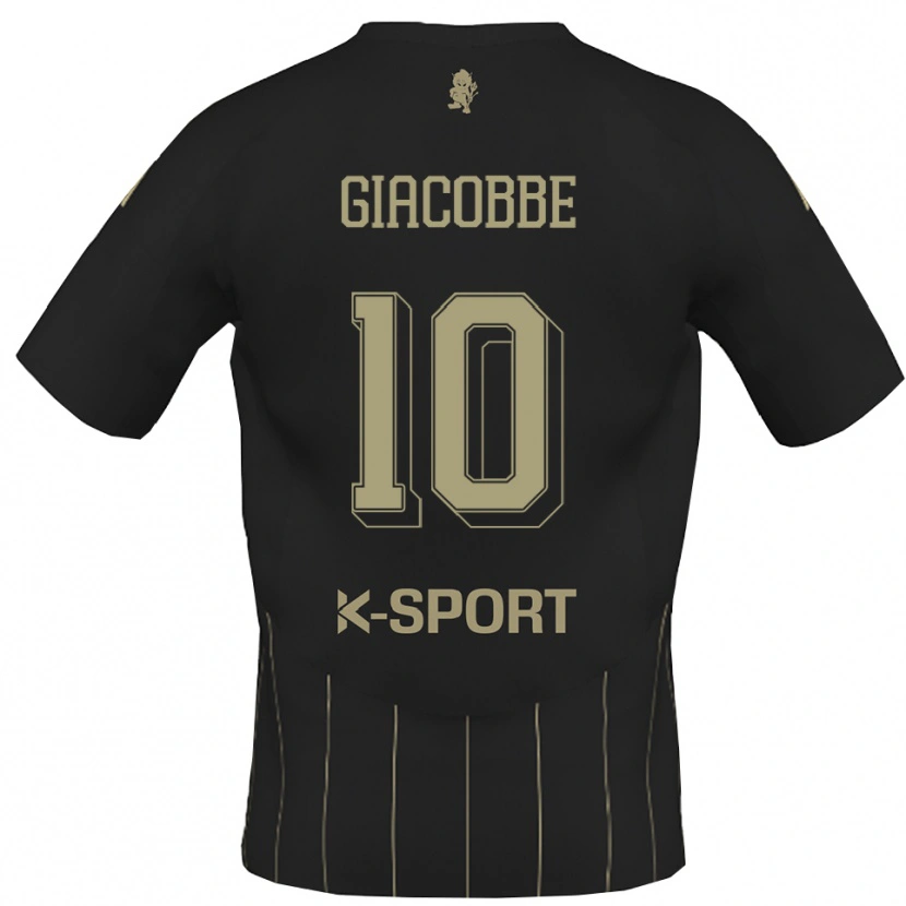 Danxen Män Christian Giacobbe #10 Grått Vitt Bortatröja Matchtröjor 2025/26 Tröjor T-Tröja