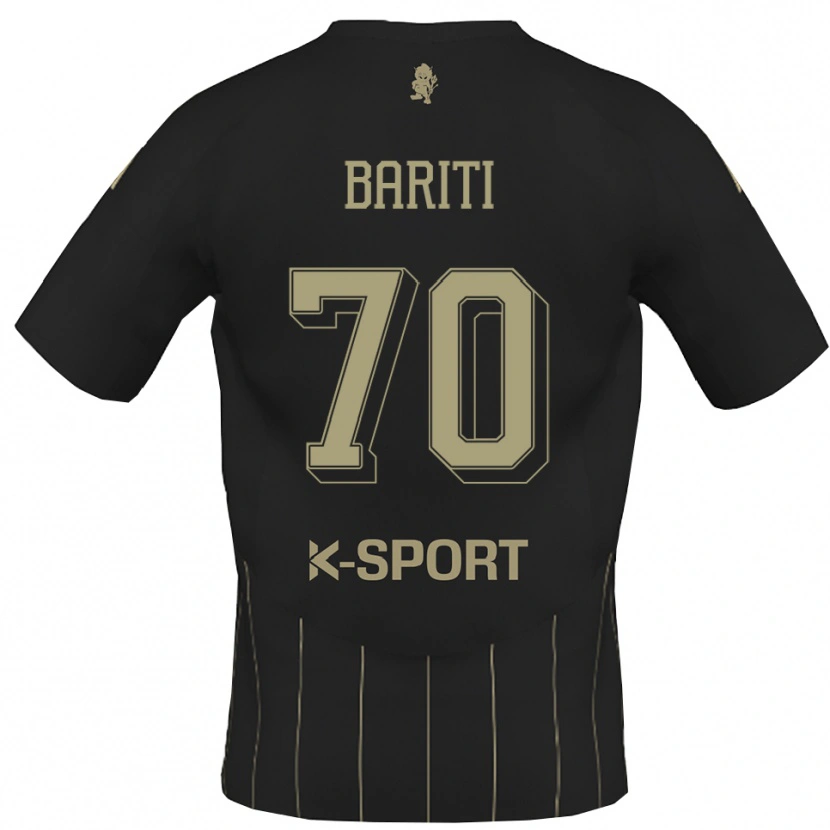 Danxen Män Davide Bariti #70 Grått Vitt Bortatröja Matchtröjor 2025/26 Tröjor T-Tröja
