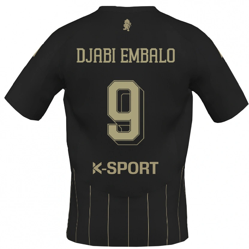 Danxen Män Adulai Djabi Embalo #9 Grått Vitt Bortatröja Matchtröjor 2025/26 Tröjor T-Tröja