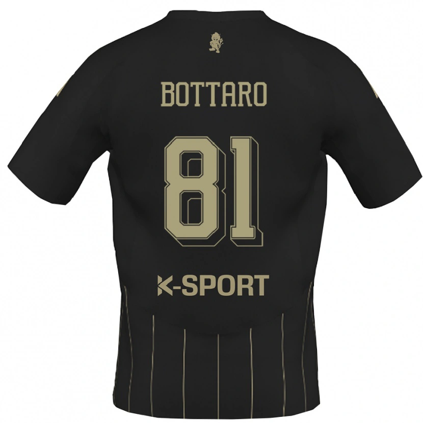 Danxen Män Andrea Bottaro #81 Grått Vitt Bortatröja Matchtröjor 2025/26 Tröjor T-Tröja