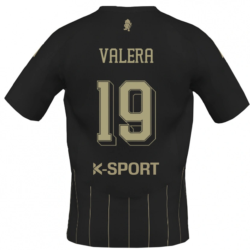 Danxen Män Edgar Valera #19 Grått Vitt Bortatröja Matchtröjor 2025/26 Tröjor T-Tröja