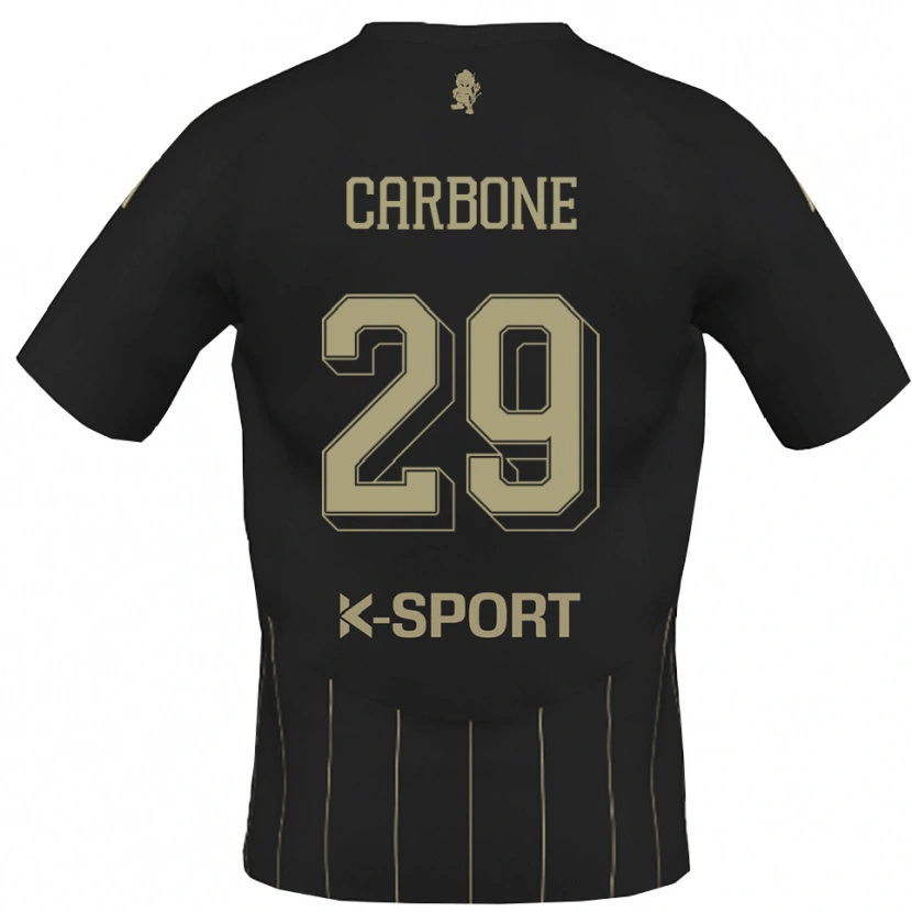 Danxen Män Matteo Carbone #29 Grått Vitt Bortatröja Matchtröjor 2025/26 Tröjor T-Tröja