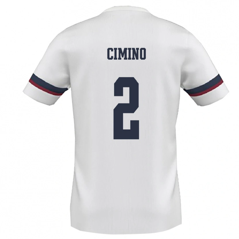 Danxen Män Baldovino Cimino #2 Vit Röd Bortatröja Matchtröjor 2025/26 Tröjor T-Tröja