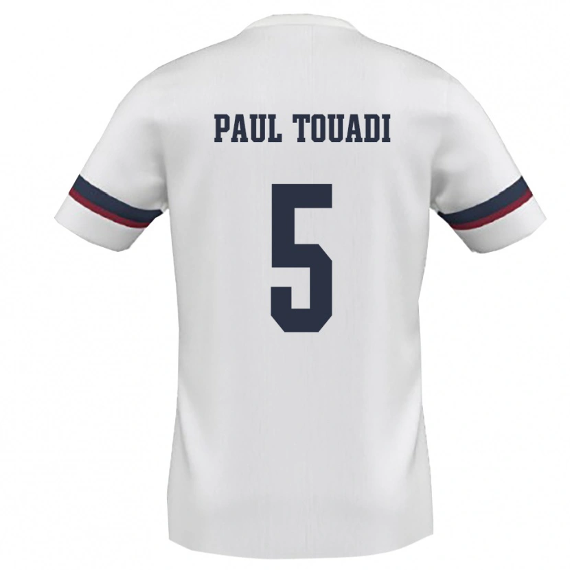 Danxen Män Jean Paul Touadi #5 Vit Röd Bortatröja Matchtröjor 2025/26 Tröjor T-Tröja