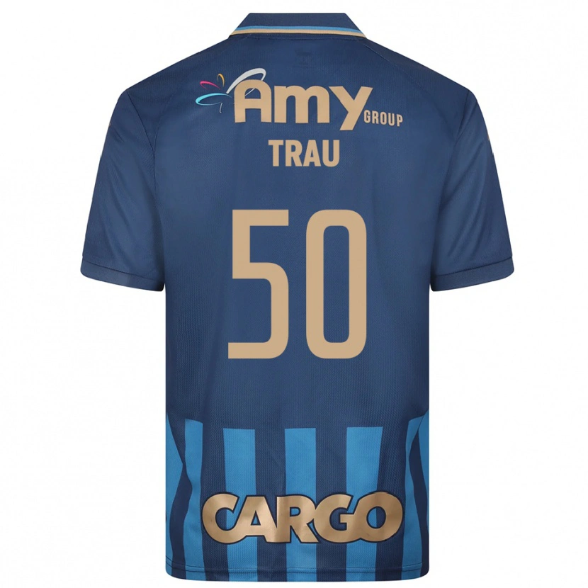 Danxen Män Idan Trau #50 Marinblå Blå Bortatröja Matchtröjor 2025/26 Tröjor T-Tröja