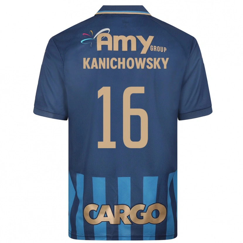 Danxen Män Gabi Kanichowsky #16 Marinblå Blå Bortatröja Matchtröjor 2025/26 Tröjor T-Tröja