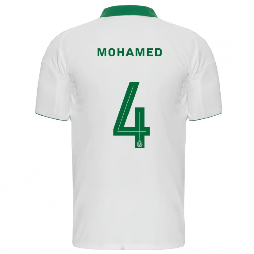 Danxen Män Ali Mohamed #4 Vit Grön Bortatröja Matchtröjor 2025/26 Tröjor T-Tröja