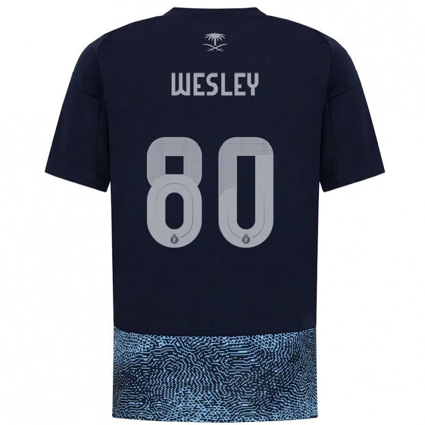 Danxen Män Wesley #80 Marinblå Himmelblå Bortatröja Matchtröjor 2025/26 Tröjor T-Tröja