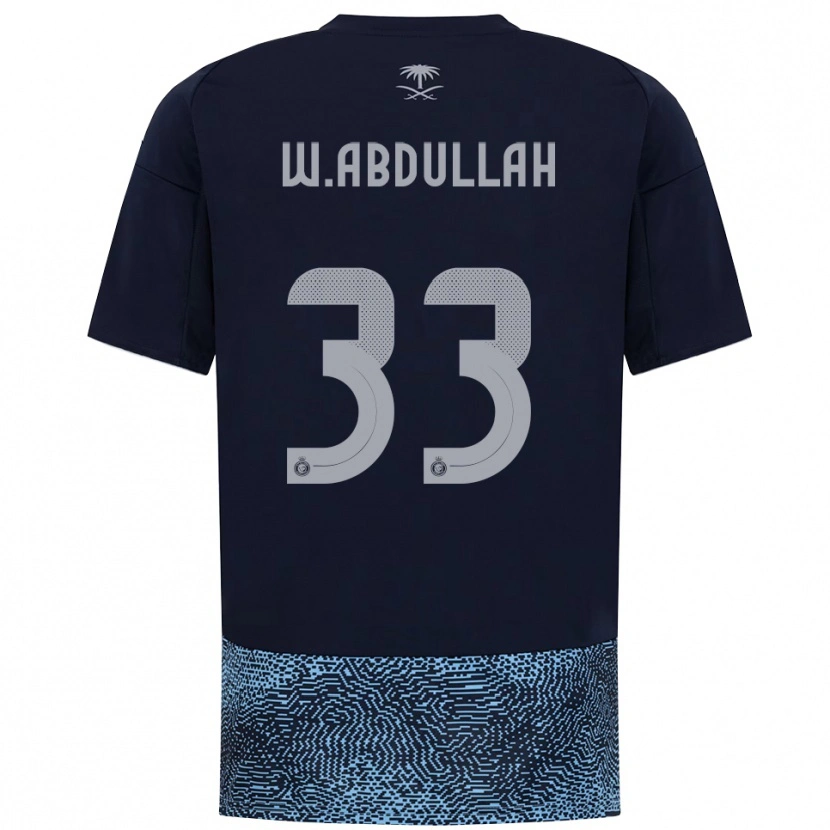 Danxen Män Waleed Abdullah #33 Marinblå Himmelblå Bortatröja Matchtröjor 2025/26 Tröjor T-Tröja