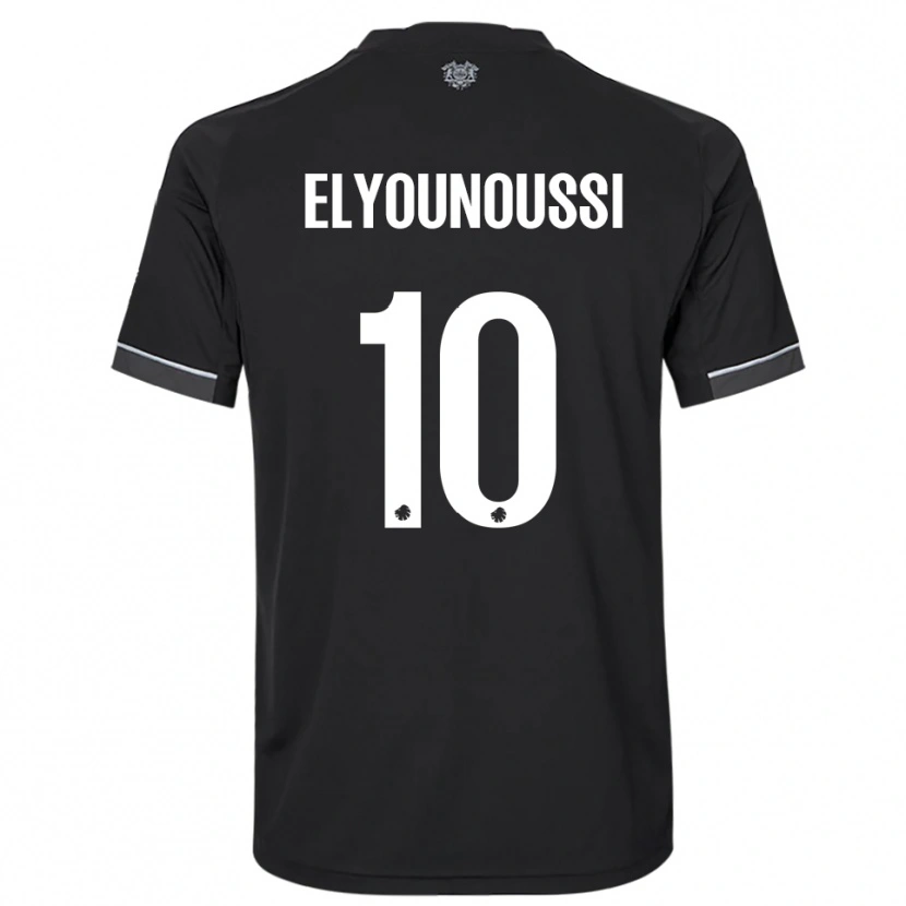Danxen Män Mohamed Elyounoussi #10 Svart Vit Bortatröja Matchtröjor 2025/26 Tröjor T-Tröja