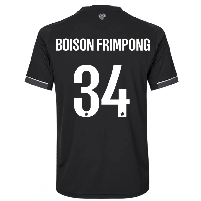 Danxen Män David Boison Frimpong #34 Svart Vit Bortatröja Matchtröjor 2025/26 Tröjor T-Tröja