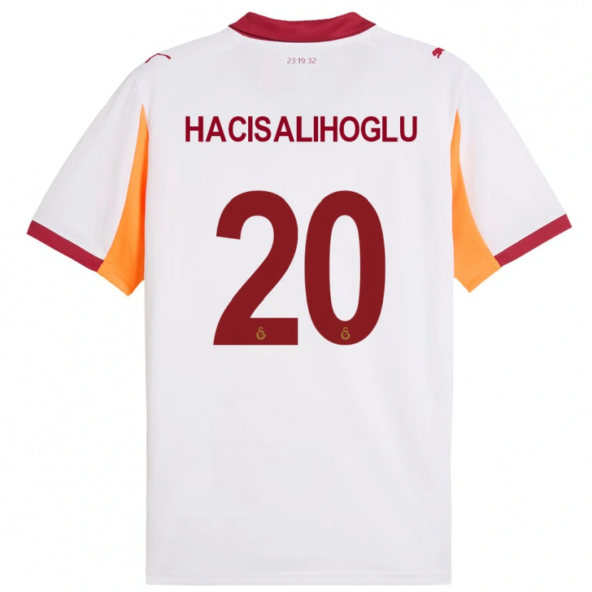Danxen Män Arda Hacisalihoglu #20 Vit Röd Bortatröja Matchtröjor 2025/26 Tröjor T-Tröja