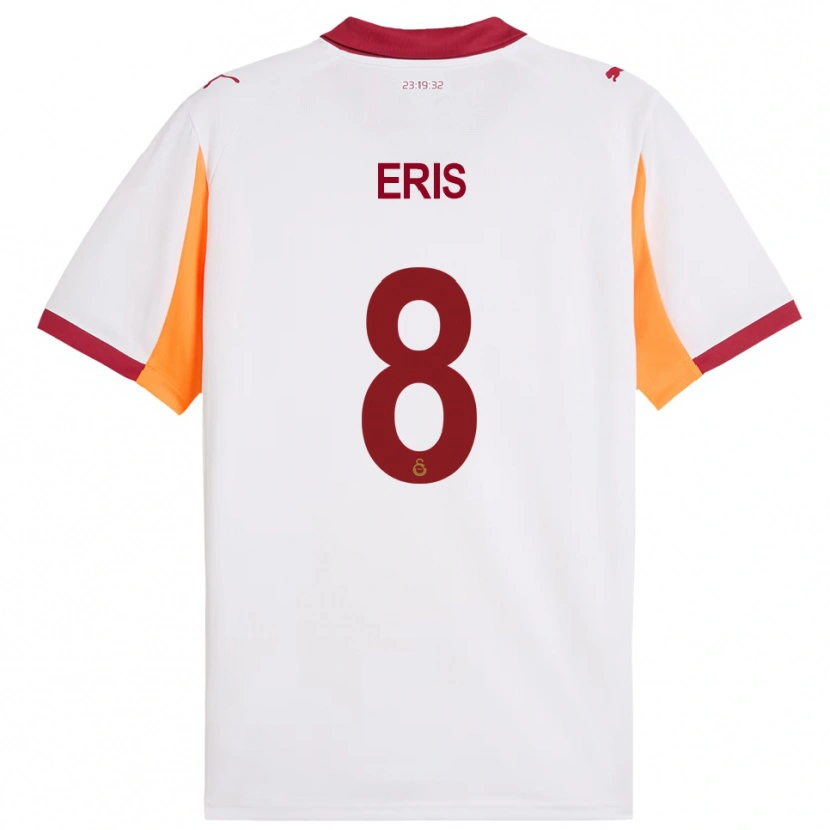 Danxen Män Efe Eriş #8 Vit Röd Bortatröja Matchtröjor 2025/26 Tröjor T-Tröja