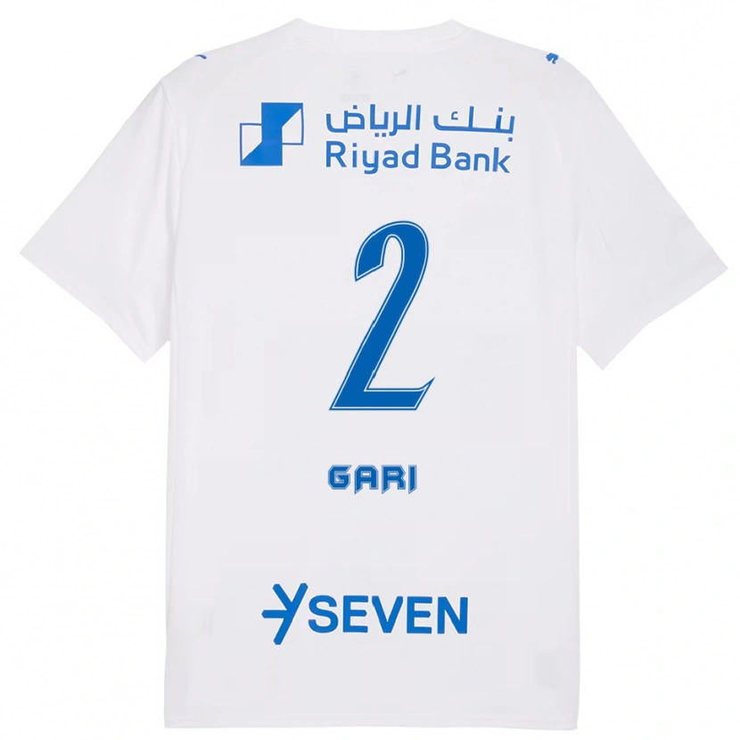 Danxen Män Fatimah Gari #2 Vit Blå Bortatröja Matchtröjor 2025/26 Tröjor T-Tröja