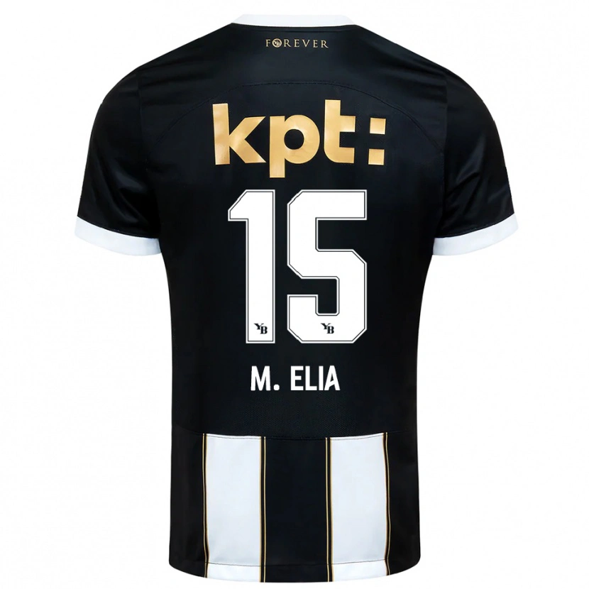Danxen Män Meschack Elia #15 Svart Vit Bortatröja Matchtröjor 2025/26 Tröjor T-Tröja
