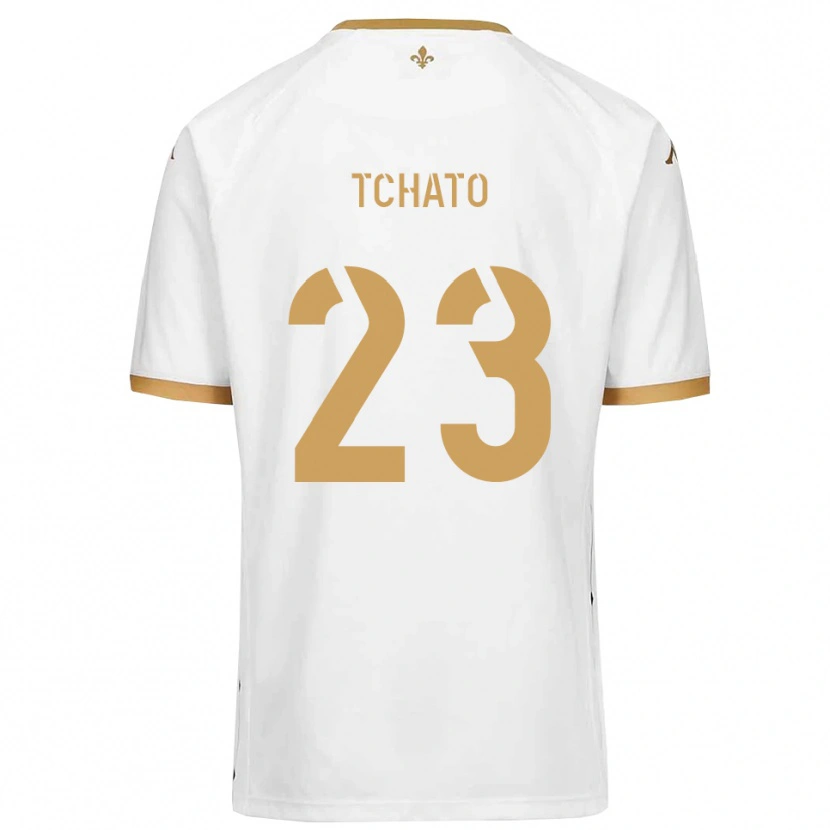 Danxen Män Ryan Tchato #23 Vitt Guld Bortatröja Matchtröjor 2025/26 Tröjor T-Tröja