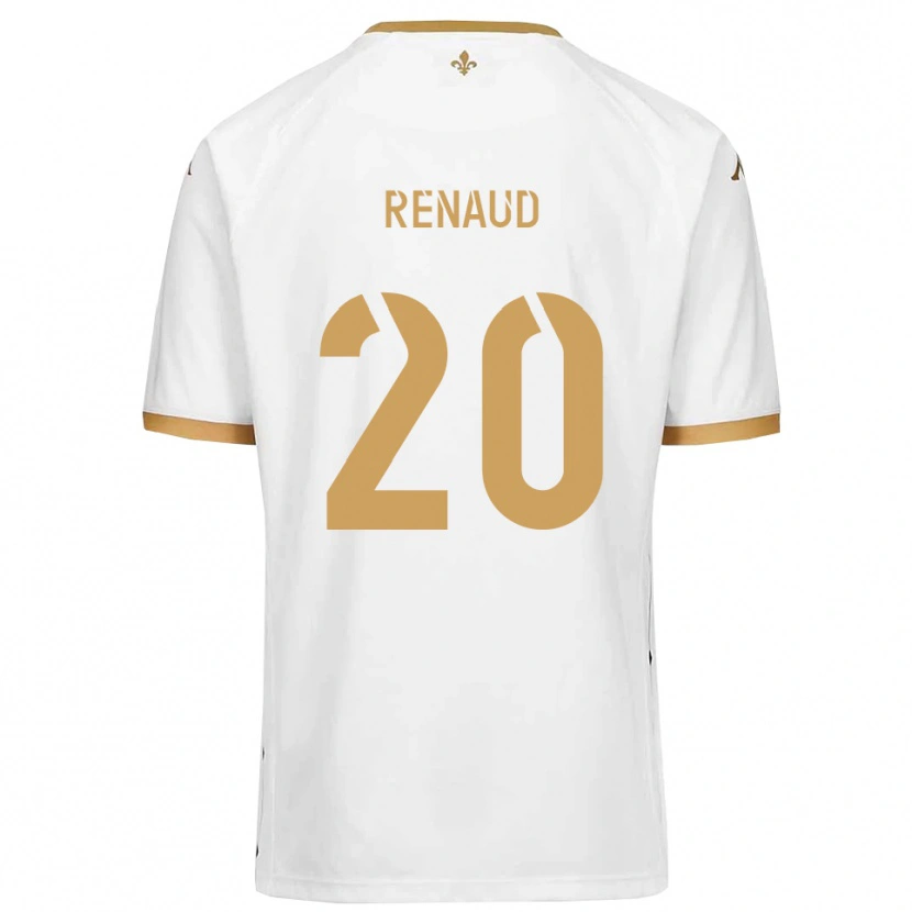 Danxen Män Tom Renaud #20 Vitt Guld Bortatröja Matchtröjor 2025/26 Tröjor T-Tröja