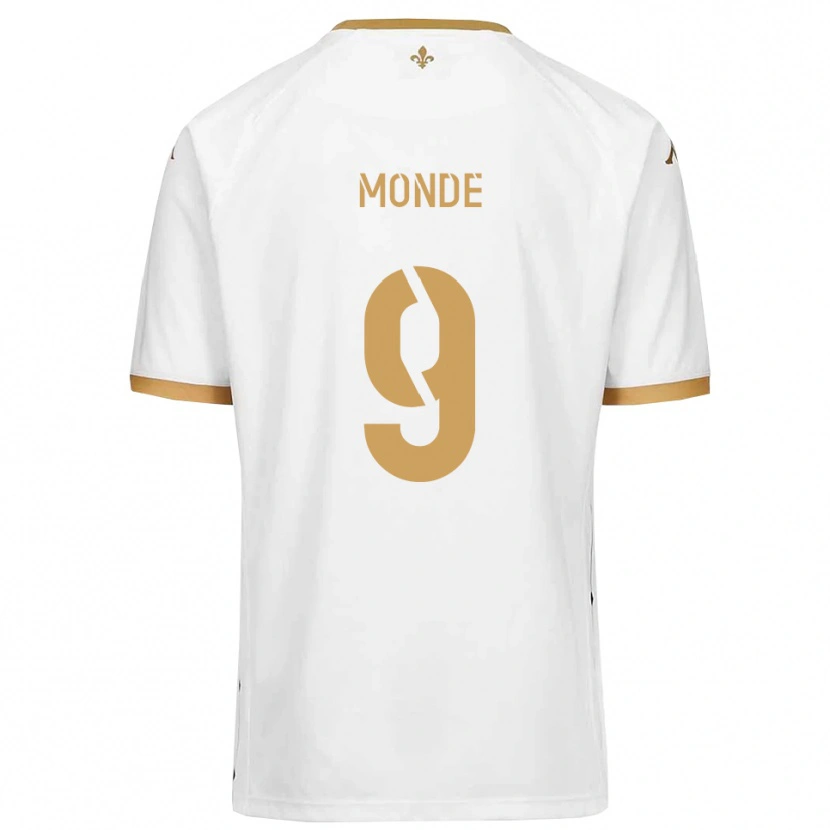 Danxen Män Alex Monde #9 Vitt Guld Bortatröja Matchtröjor 2025/26 Tröjor T-Tröja