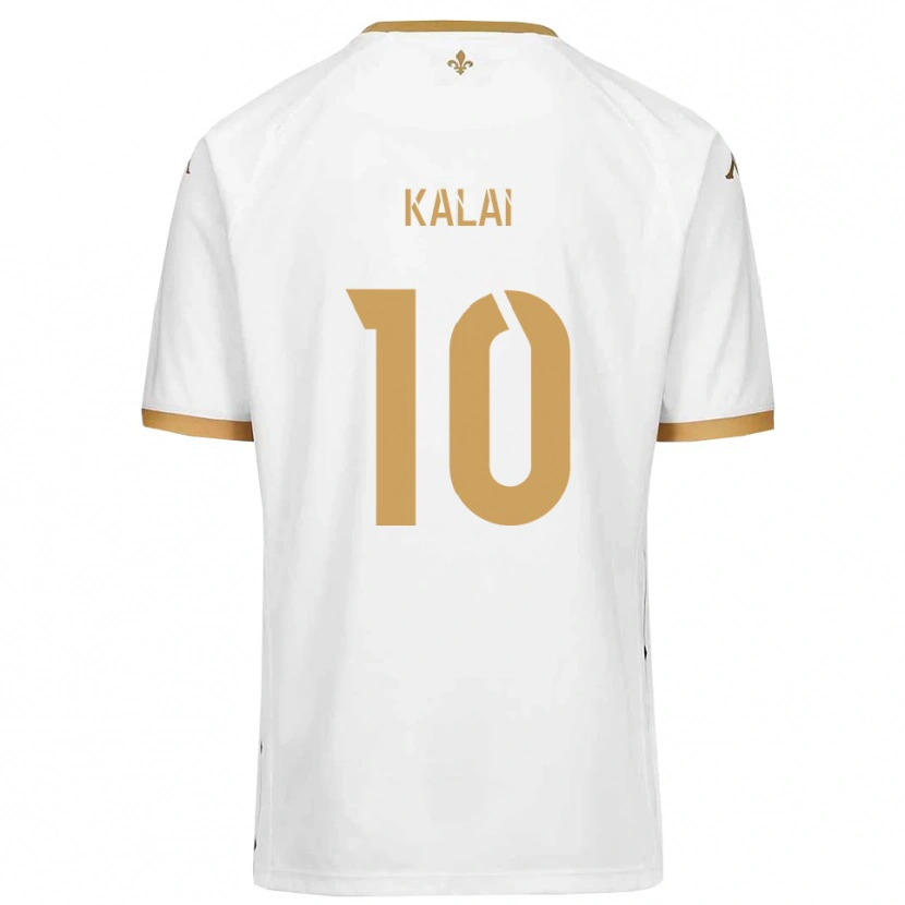 Danxen Män Jawed Kalai #10 Vitt Guld Bortatröja Matchtröjor 2025/26 Tröjor T-Tröja