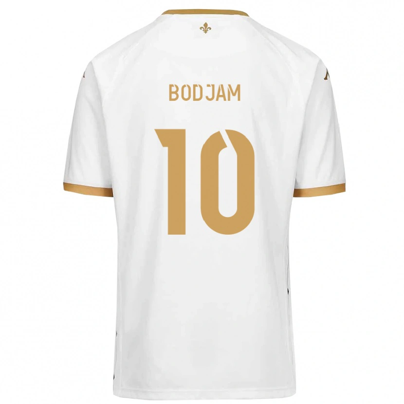 Danxen Män Dabana Bodjam #10 Vitt Guld Bortatröja Matchtröjor 2025/26 Tröjor T-Tröja