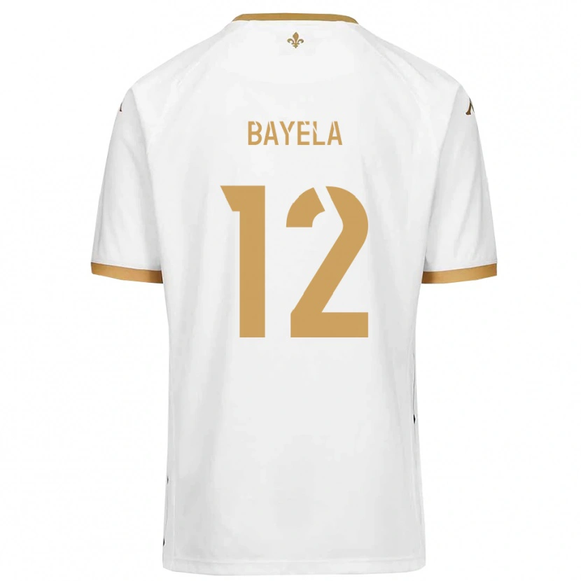 Danxen Män Kaneyi Bayela #12 Vitt Guld Bortatröja Matchtröjor 2025/26 Tröjor T-Tröja