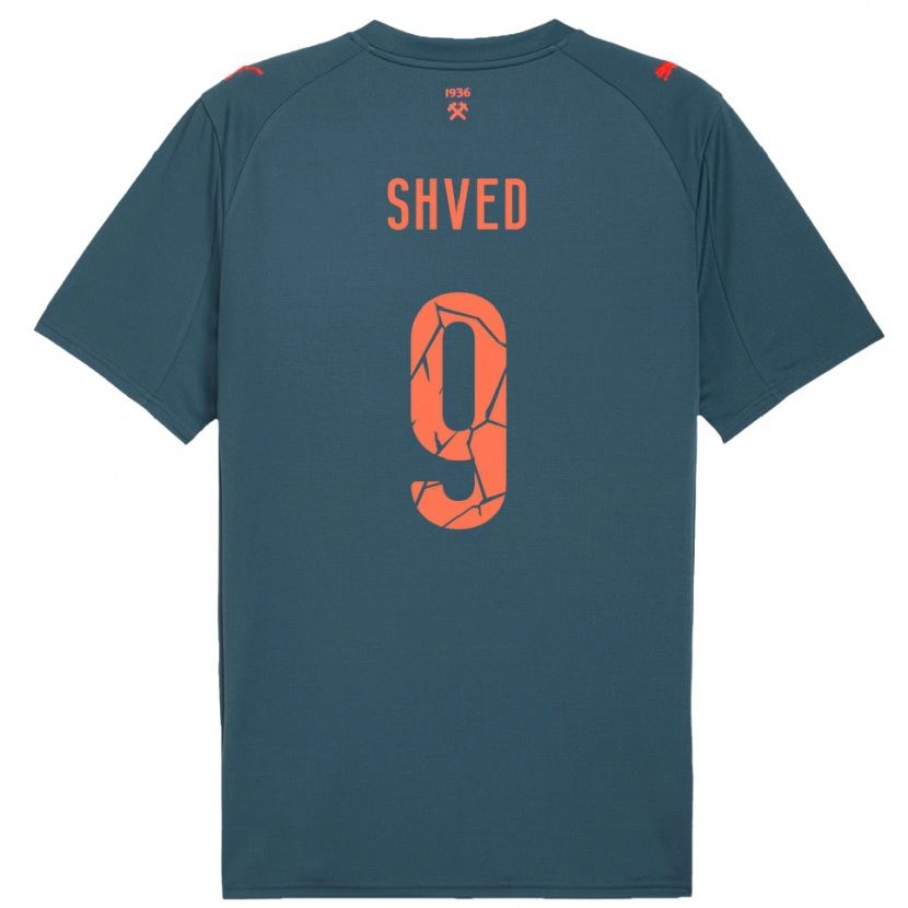 Danxen Män Maryan Shved #9 Marinblå Röd Bortatröja Matchtröjor 2025/26 Tröjor T-Tröja
