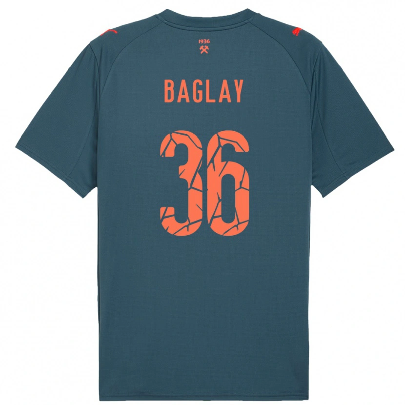 Danxen Män Rostyslav Baglay #36 Marinblå Röd Bortatröja Matchtröjor 2025/26 Tröjor T-Tröja