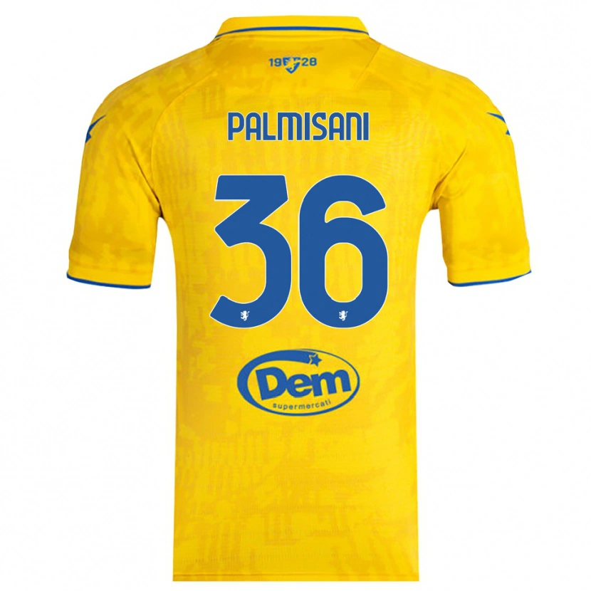 Danxen Kvinnor Lorenzo Palmisani #36 Gul Blå Hemmatröja Matchtröjor 2025/26 Tröjor T-Tröja