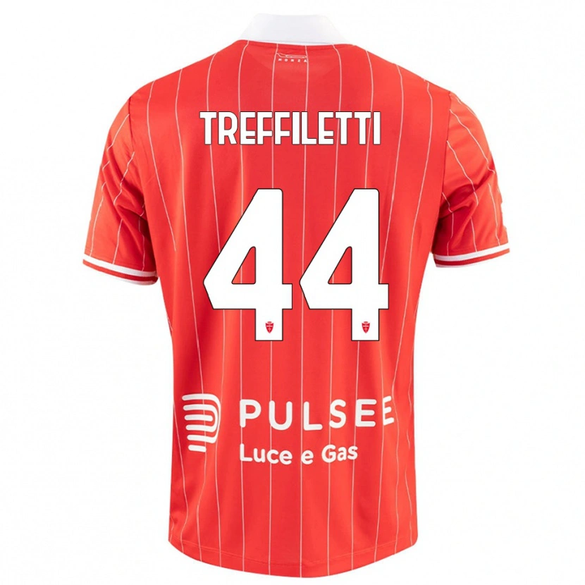 Danxen Kvinnor Danilo Treffiletti #44 Röd Vit Hemmatröja Matchtröjor 2025/26 Tröjor T-Tröja