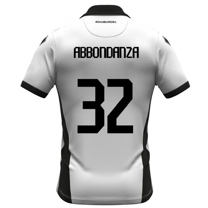 Danxen Kvinnor Simone Abbondanza #32 Vit Svart Orange Hemmatröja Matchtröjor 2025/26 Tröjor T-Tröja