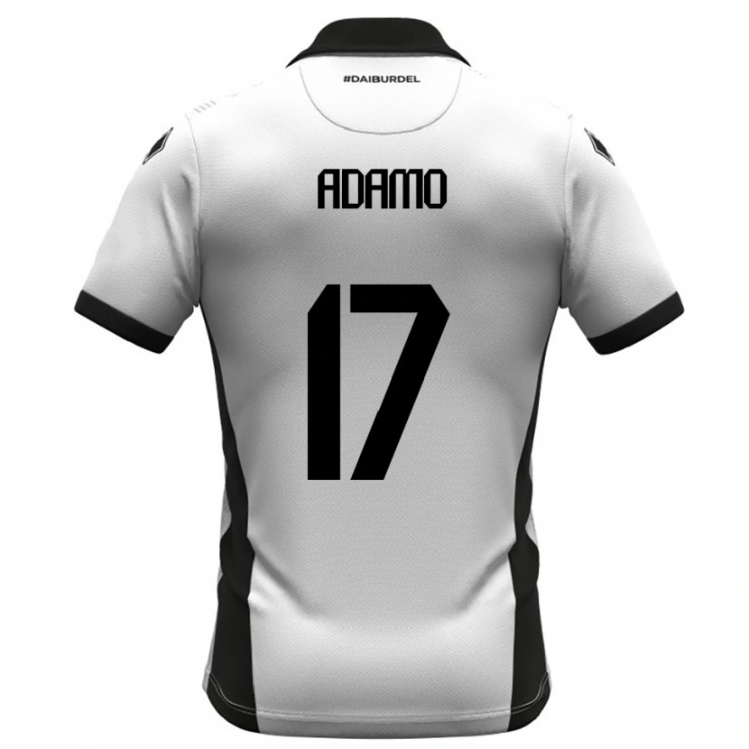 Danxen Kvinnor Emanuele Adamo #17 Vit Svart Orange Hemmatröja Matchtröjor 2025/26 Tröjor T-Tröja