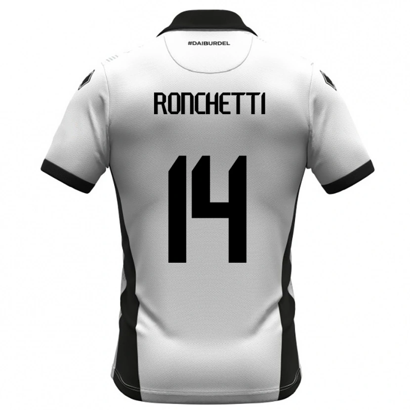 Danxen Kvinnor Filippo Ronchetti #14 Vit Svart Orange Hemmatröja Matchtröjor 2025/26 Tröjor T-Tröja