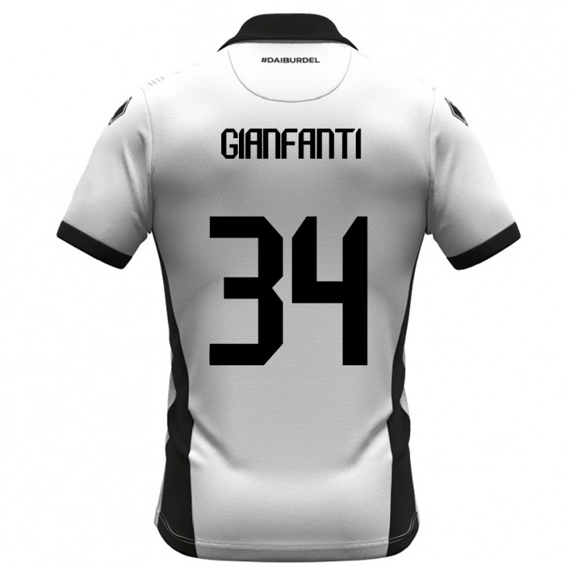 Danxen Kvinnor Simone Gianfanti #34 Vit Svart Orange Hemmatröja Matchtröjor 2025/26 Tröjor T-Tröja