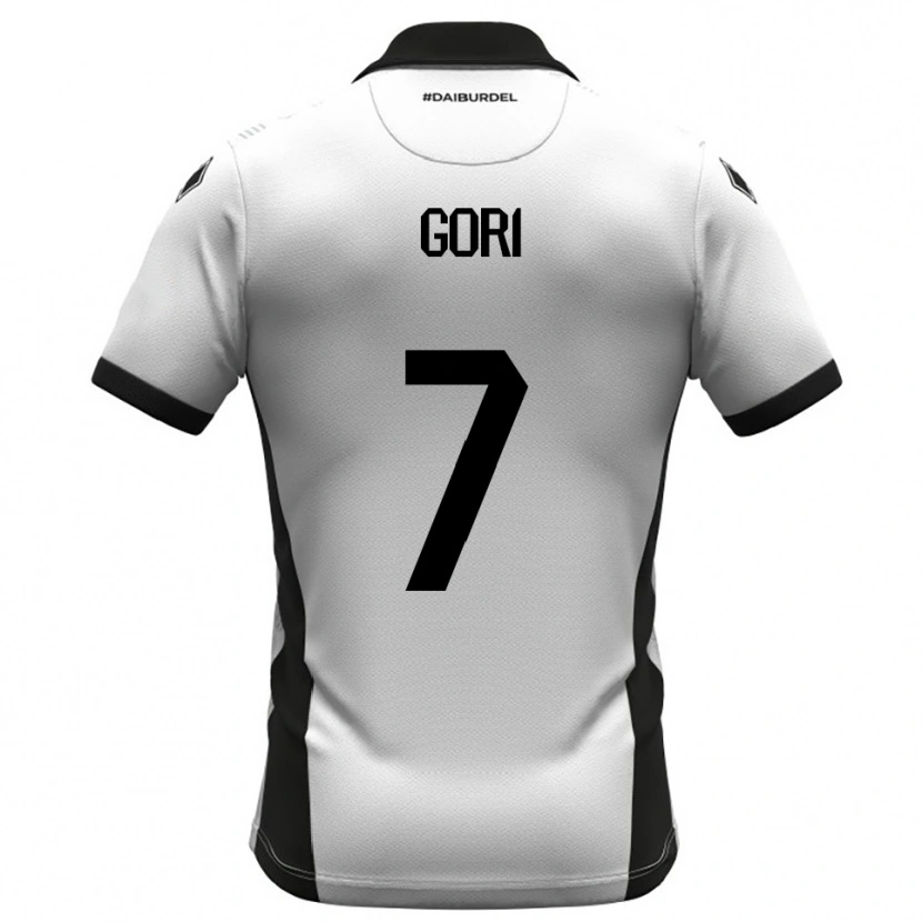 Danxen Kvinnor Samuele Gori #7 Vit Svart Orange Hemmatröja Matchtröjor 2025/26 Tröjor T-Tröja