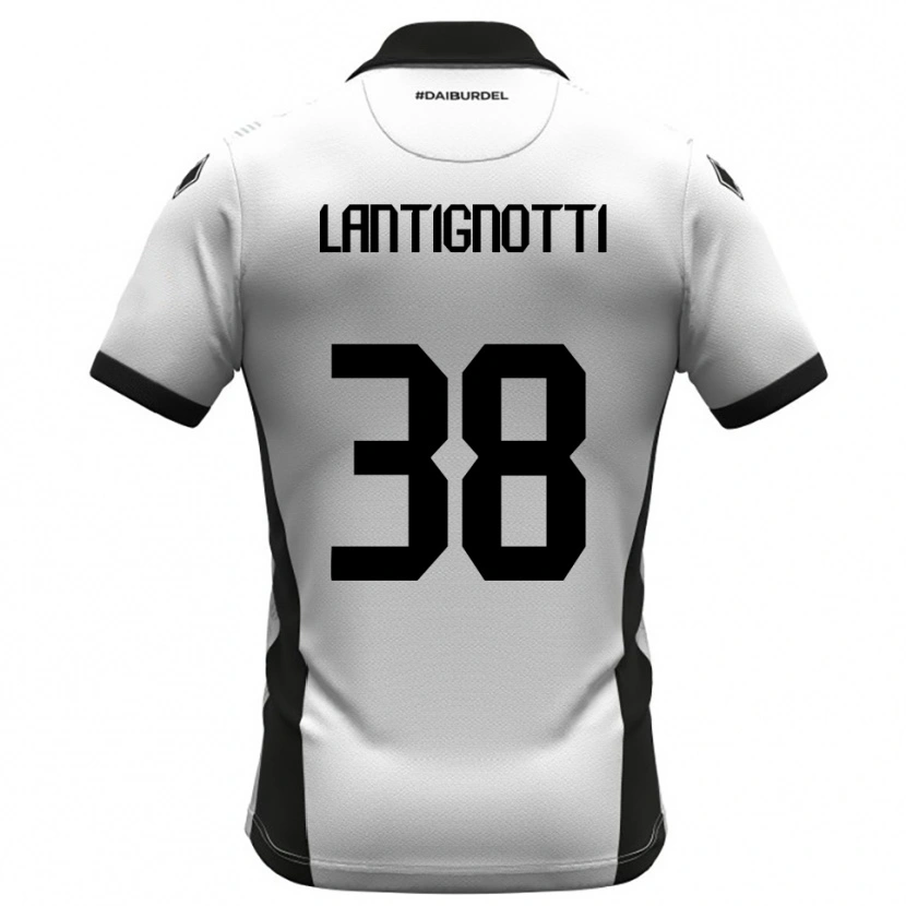 Danxen Kvinnor Andrea Lantignotti #38 Vit Svart Orange Hemmatröja Matchtröjor 2025/26 Tröjor T-Tröja