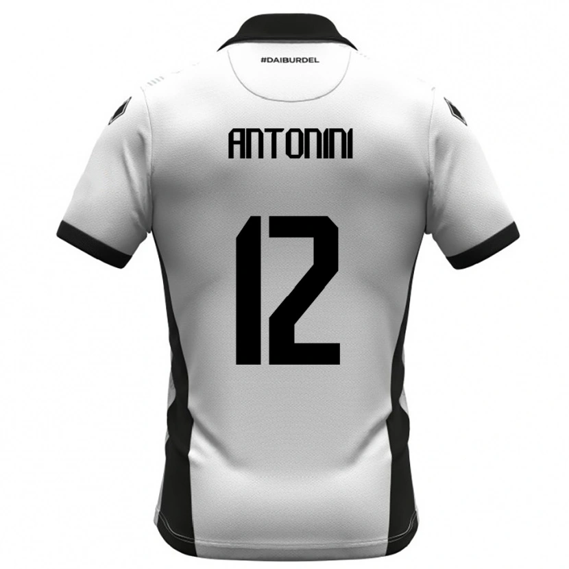 Danxen Kvinnor Francesco Antonini #12 Vit Svart Orange Hemmatröja Matchtröjor 2025/26 Tröjor T-Tröja