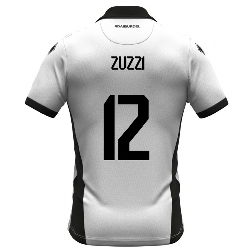 Danxen Kvinnor Riccardo Zuzzi #12 Vit Svart Orange Hemmatröja Matchtröjor 2025/26 Tröjor T-Tröja