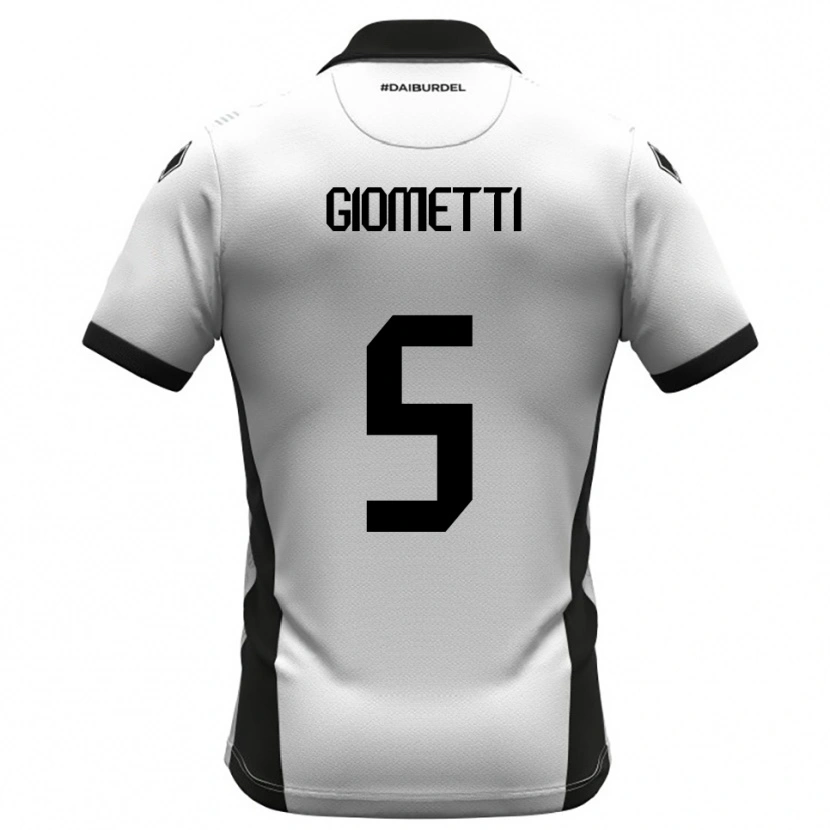 Danxen Kvinnor Edoardo Giometti #5 Vit Svart Orange Hemmatröja Matchtröjor 2025/26 Tröjor T-Tröja