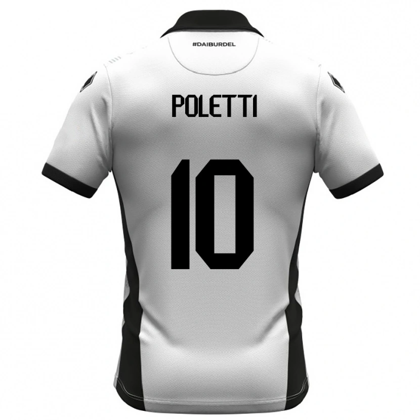 Danxen Kvinnor Thomas Poletti #10 Vit Svart Orange Hemmatröja Matchtröjor 2025/26 Tröjor T-Tröja