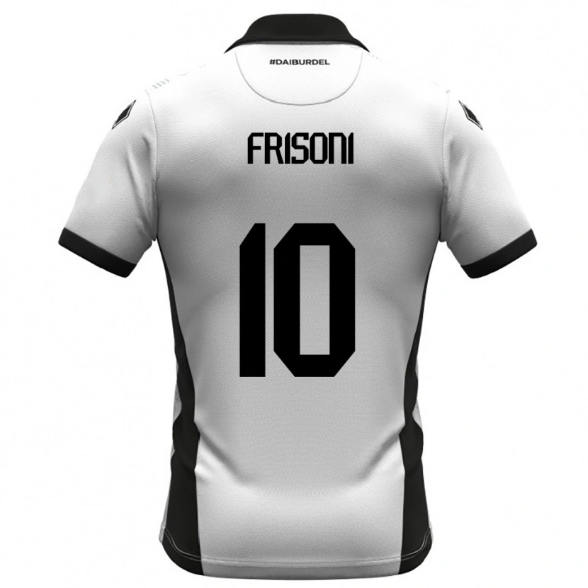 Danxen Kvinnor Riccardo Frisoni #10 Vit Svart Orange Hemmatröja Matchtröjor 2025/26 Tröjor T-Tröja