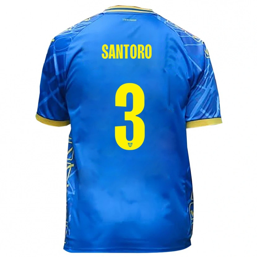 Danxen Kvinnor Albert Santoro #3 Himmelsblått Gult Hemmatröja Matchtröjor 2025/26 Tröjor T-Tröja