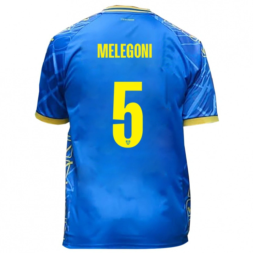 Danxen Kvinnor Filippo Melegoni #5 Himmelsblått Gult Hemmatröja Matchtröjor 2025/26 Tröjor T-Tröja